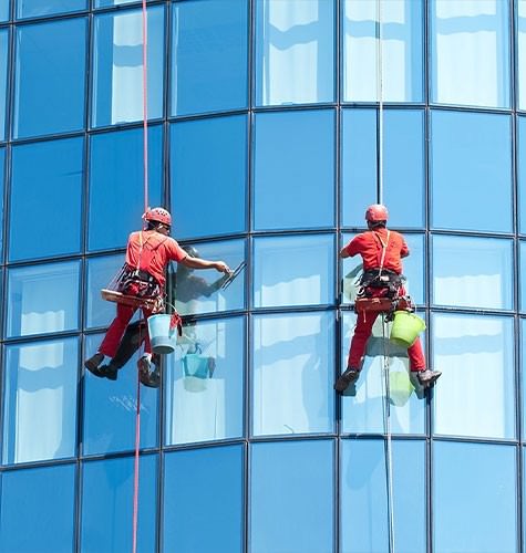 Мытье фасадов промальпинистами в Дзержинске